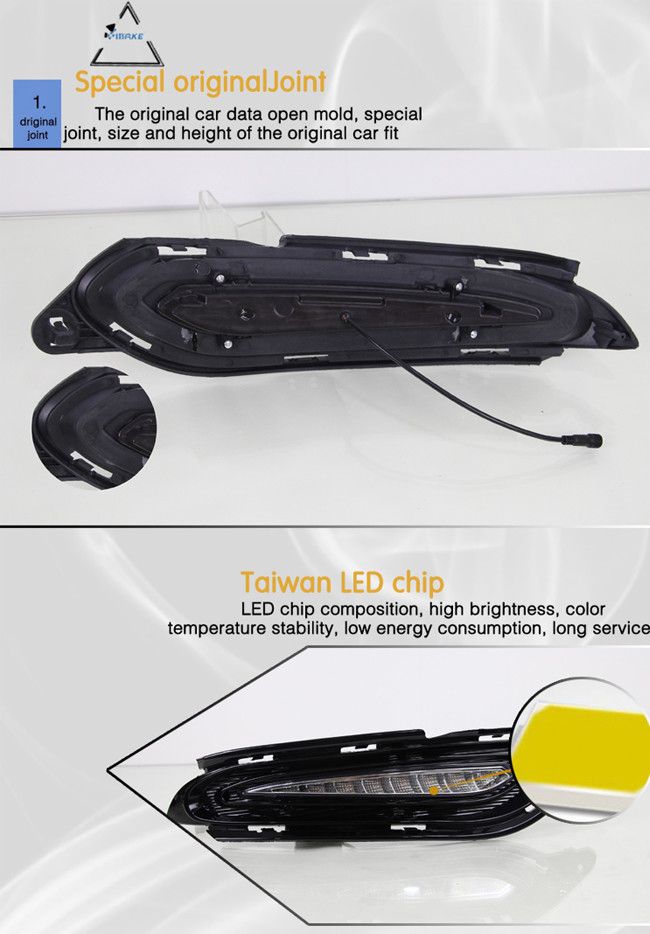 Led Drl For Honda Vezel Hrv Hr-V 2014-2018 Led Daytime Running Light Bulbs 12v