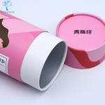 Recyclable PMS Luxury Perfume Cardboard Cylinder Packaging Glossy Lamination