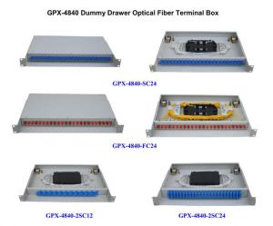 Quality Dummy Drawer Fiber Optic Distribution Box Cold Rolled Steel Sheet GPX-4840 wholesale