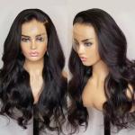 Ready to Ship Brazilian Virgin Hair Body Wave 180% Preplucked 13x4 Transparent