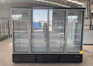 Quality Integral Glass Upright Beverage Cooler With 4 Door Display wholesale