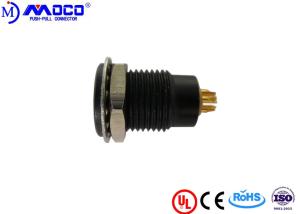 Quality Metal Brass D 102 Round 9 Pin Connector , Female Panel Mount Connector wholesale