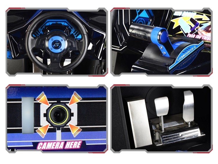 37" LCD Monitor Racing Arcade Machine / Car Racing Simulator Games