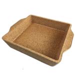 Ceramic Lasagna Dish with cork base