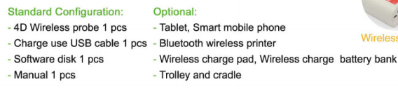 Portable 4D Wireless Bladder Scanner WIFI Ultrasound Probe for Evaluation of Residual Quality After Urination