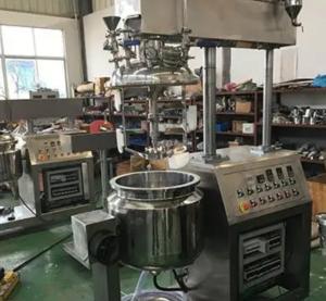 Quality Cream Lotion Vacuum Emulsifier Homogenizer SS304 SS316 Homogenizer Mixer wholesale
