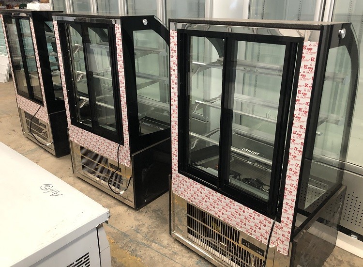 Commercial Bakery Pastry Display Cases Glass Dessert Refrigerator