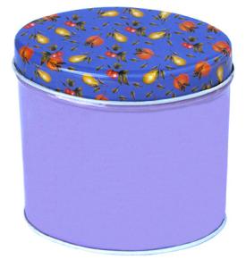 Quality Circular Tin Storage Containers , 0.23Thickness Cylindrical Metal Case wholesale
