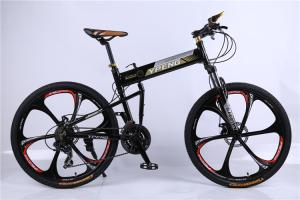 Quality High quality OEM 6 spoke mag one wheel Shimano 21 speed black aluminium folding hummer mountain bicycle wholesale