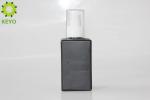 Black Color Glass Pump Bottles 120ml Concealer / Lotion Packaging Usage