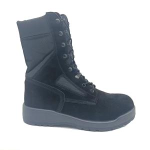 Quality Black High Top Desert Tactical Shoes Suede Breathable Outdoor Hiking Boots wholesale