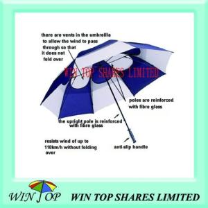 Quality Windproof and Sunproof Anti Wind Golf Umbrella wholesale