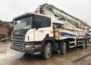 Quality 56m 309KW Used Concrete Pump Truck High Safety Frame Year 2010 180m3/h wholesale