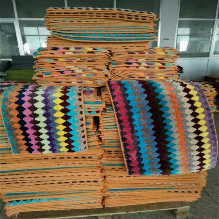 Hot sales colorful stripe microfiber doormat, Kitchen mat, bath mat