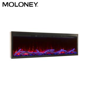 Quality 1800mm Freestanding Electric Fireplace CE Charming Mixed Color Fire Decorator wholesale