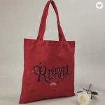Customized 175gsm Promotional Canvas Tote Bag Reusable Cotton Grocery Bags