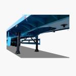 3 Axles 40FT Flatbed Semi-Trailer with Fuwa Axle 13t and Mechinical Suspension