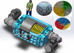 Metal Drum Shred Tech Shredder , Plastic Bottle Grinding Machine Simple