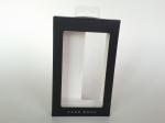 Fashion Card Board Packaging Box For Phone Case, Matt Lamination Black Paper