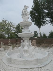 Quality Man and Woman Statue Carved White Marble Stone Fountain wholesale
