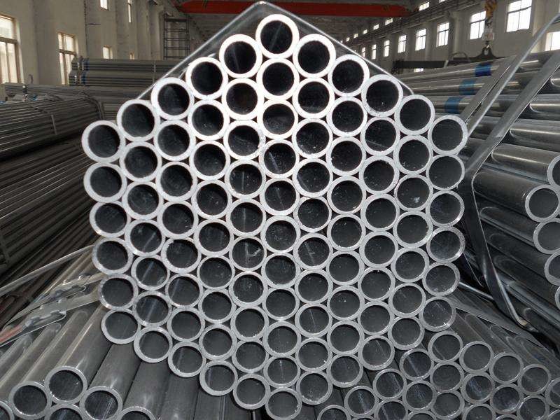 2.5mm Flat End 48.3mm Galvanized Round Pipe For Water