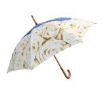 Windproof Straight Umbrella With Wooden J Shape Handle