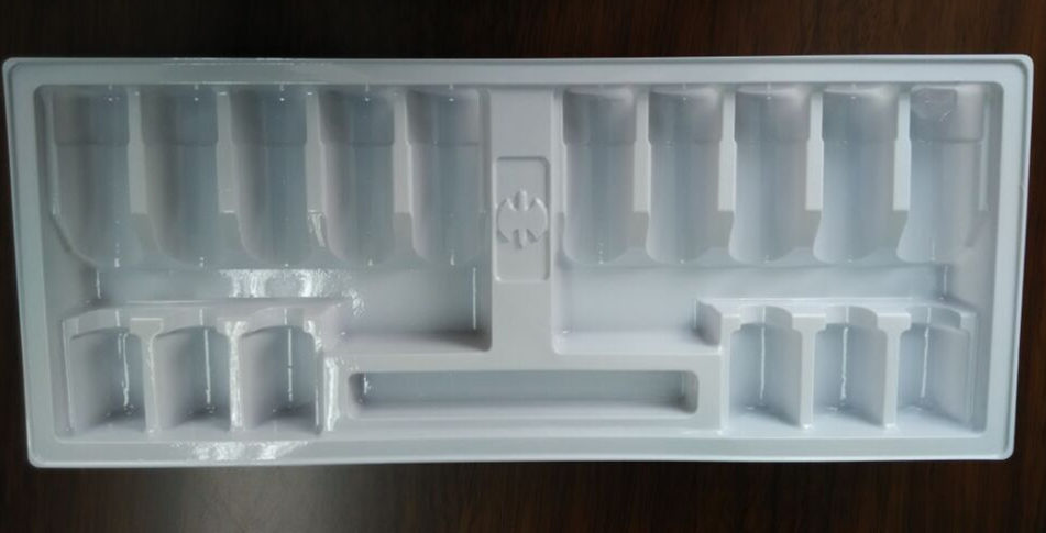 white clear Plastic tray for health care products