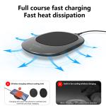 Portable Auto Senor 2A 15W 205KHz Wireless Charging Pad