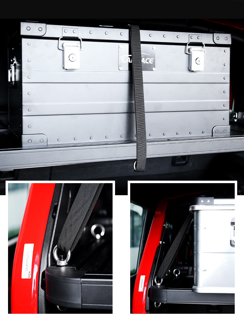 Conveniently Designed Aluminum Alloy Interior Shelf for Multi-Functional Organization