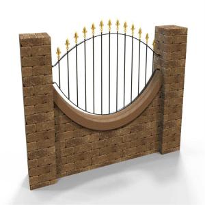 Quality Exterior Picket Fence Hot Dip Galvanizing For Iron No Reviews wholesale