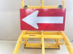 L400*W280*H2.0mm 3M Reflective Film Arrow Board Signs