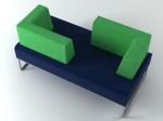 Commercial Restaurant Booth And Table Set / Waiting Area Benches Set