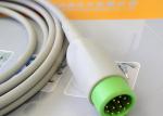 Compatible 12 Pin ECG Truck Cable , Patient Monitor Accessories Lightweight