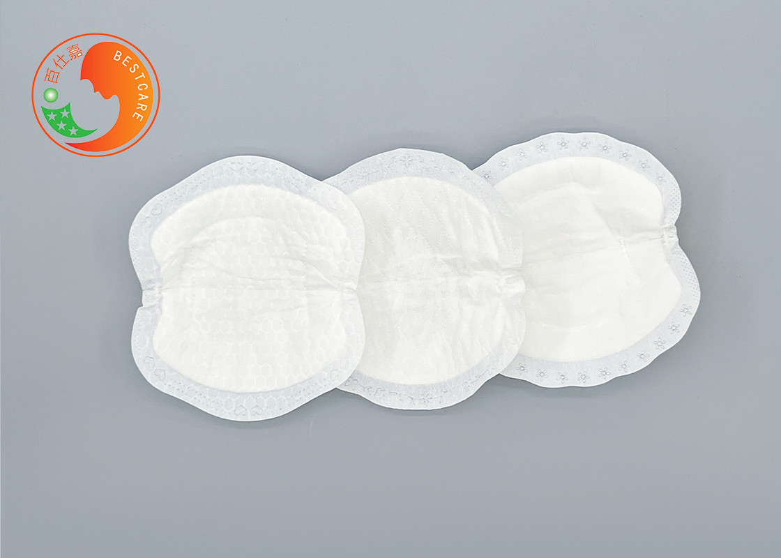 3D Contoured Organic Disposable Breast Pads With Highly Absorbent Inner Core
