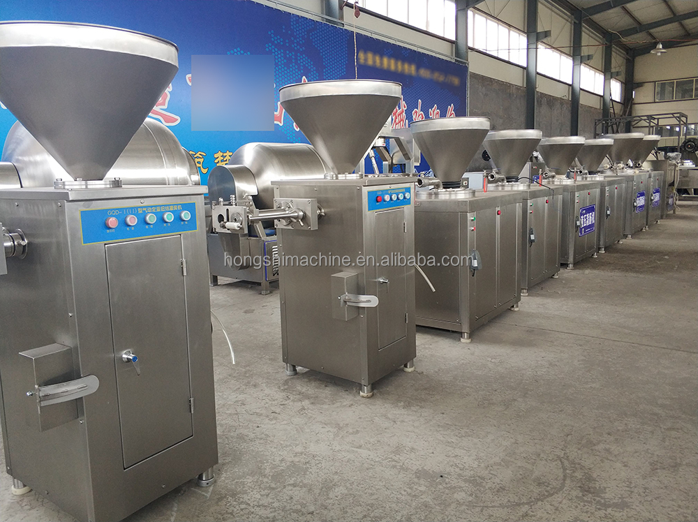 Automatic Vacuum Sausage Stuffer Making Machine Pneumatic Sausage Stuffing Filing Machine with Twisting
