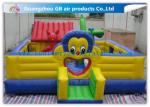 Cartoon Inflatable Bouncy Castle Combo / Inflatable Trampoline For Kids