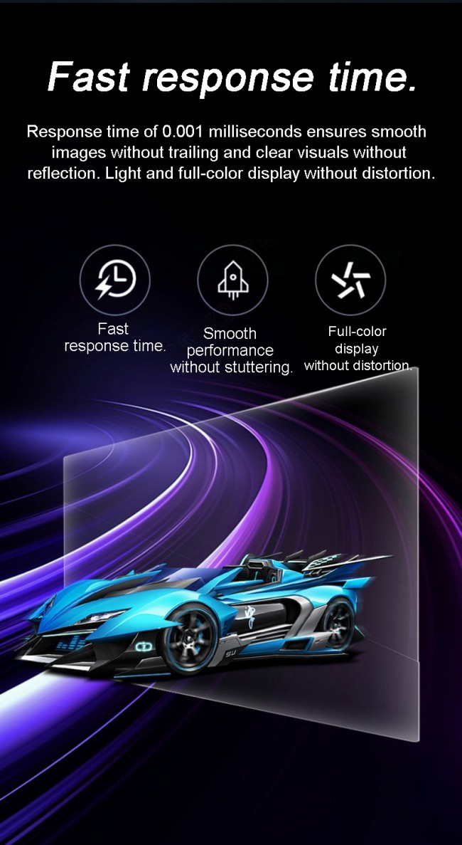 Android Operating System Transparent Oled Display Digital Signage with 8 Array Mic