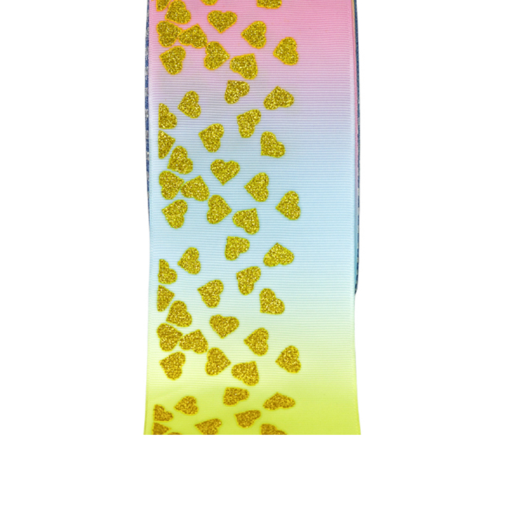 Fancy Decorative Fabric Ribbon Custom Printing Solid Color Patterned