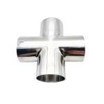Stainless Steel 316 304 Cylindrical Head Code 4 Way Cross Pipe Fitting for