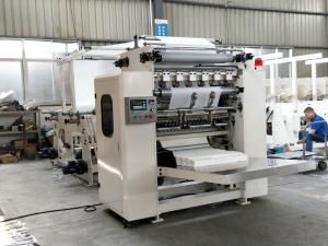 Quality Automatic V Fold Facial Tissue Paper Making Machine 100-230 mm Adjustable wholesale