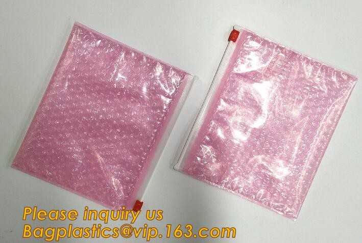Cosmetic Pink Slider Padded Bag/Silver k Bag With Bubble,Padded Envelopes Cheap Aluminium Foil k Holographic