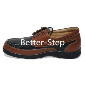 Quality Better-step Leather Dibaetic Shoes For Men,Soft Lining and Durable,Top grade,Extra wide and depth wholesale