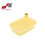 580ml Golden Colored Aluminum Foil Pans With Sealing Lid