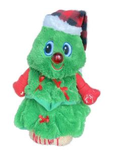 Quality Christmas Santa Tree Plush Toy With Lights wholesale