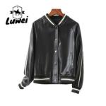 Plus Size Stand Collar Leather Motorcyclejaqueta Windcheater Utility Outdoor