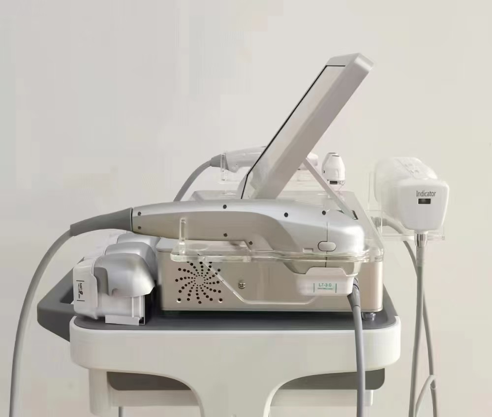 7D HIFU Beauty Machine Liposonic Vaginal Tightening Gold RF 3 In 1 Beauty Machine
