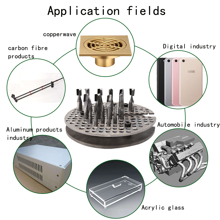 Ultra Precision Two Flutes PCD End Milling Tools