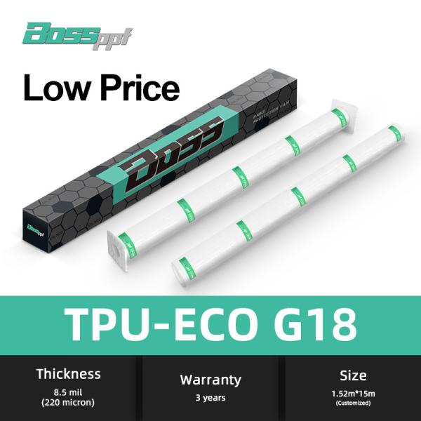 Anti Yellowing Car Paint Protection Film TPU Films 8.5mil ECO G18 PPF For White