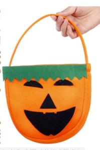 Quality Cute Pumpkin Shape Reticule For Children of Halloween Party promotion gift wholesale