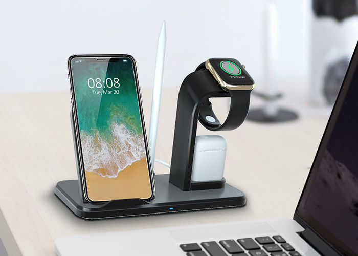 10W 10mm Fast Charging 3 In 1 Wireless Charger For Apple